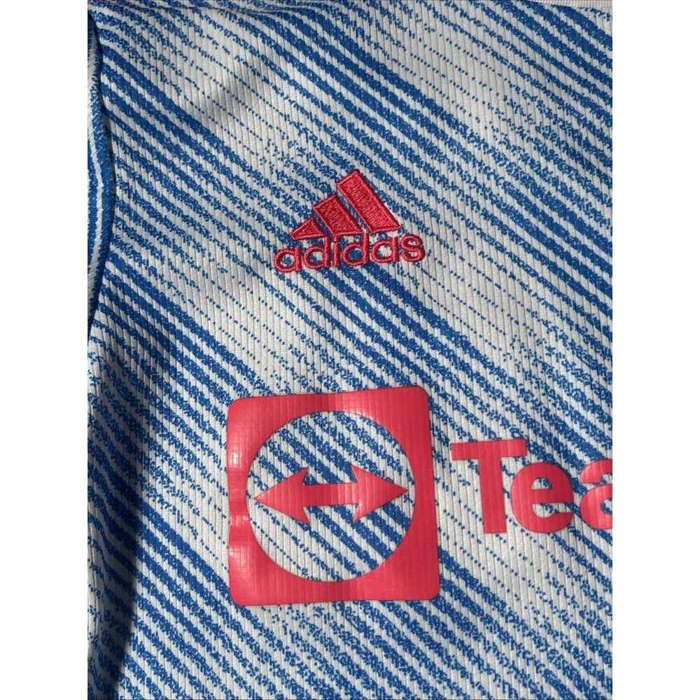 Manchester United Team Viewer Adidas Soccer Jersey 2021–22 Third Kit, Size M